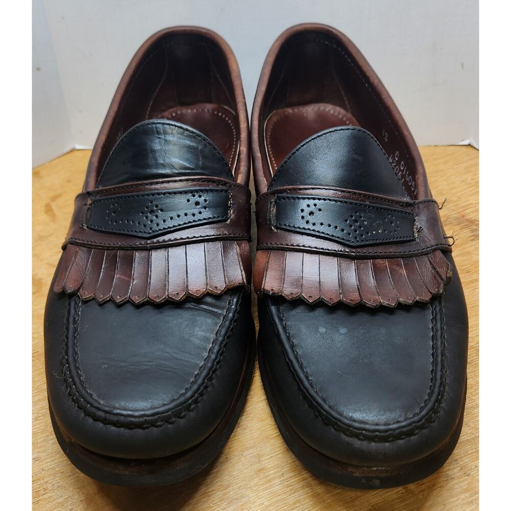 Allen Edmonds Huntington Kiltie‎ Loafers Men's 12 Black Brown